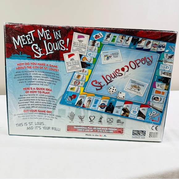 NIB ST LOUIS OPOLY : A GAME CELEBRATING THE GATEWAY TO THE WEST!! BOARD GAME - Picture 2 of 11